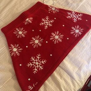 NWT Snowflake Sweater Skirt